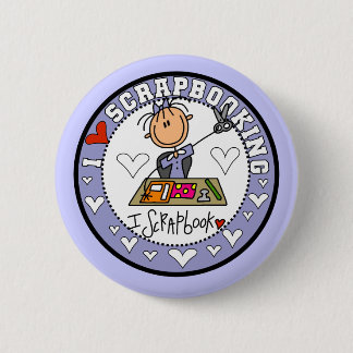 I Liebe Scrapbooking T-Shirts und Geschenke Button