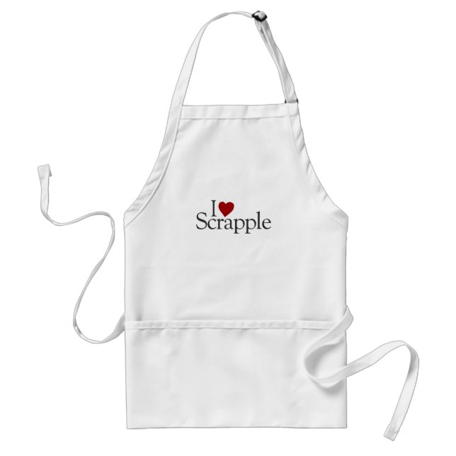 I Liebe Scrapple Schürze (Vorne)