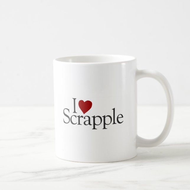 I Liebe Scrapple Tasse (Rechts)