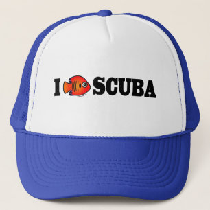 I Liebe Scuba Truckerkappe