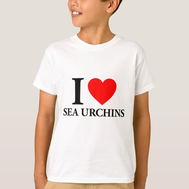 I Liebe Sea Urchins T-Shirt (Vorderseite)