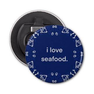 I Liebe Seafood Napkin Flaschenöffner