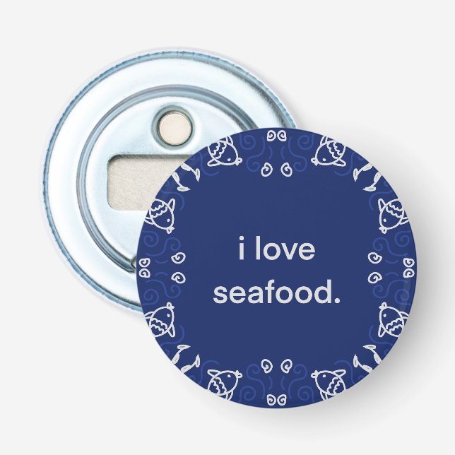 I Liebe Seafood Napkin Flaschenöffner (Vorderseite)