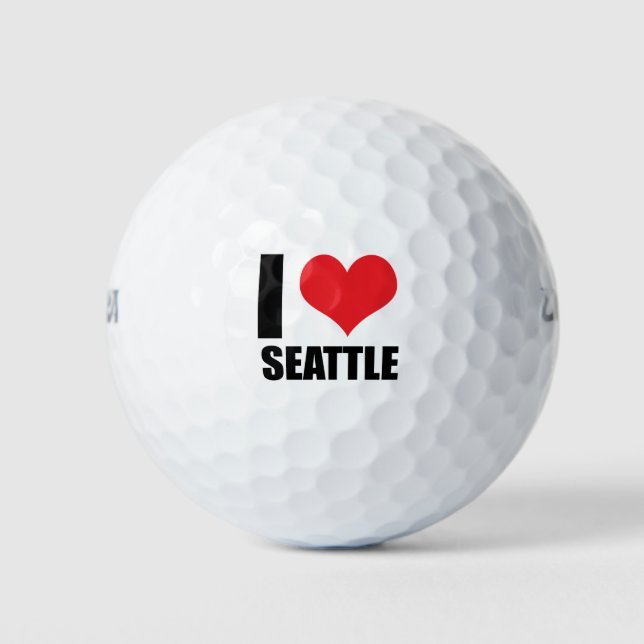 I Liebe Seattle Golfball (Vorderseite)