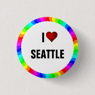 I Liebe Seattle Pinback-Taste Button