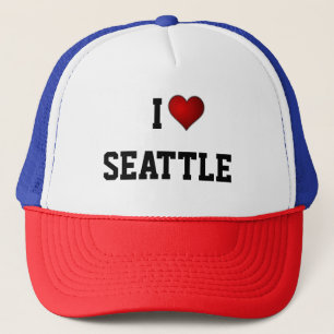 I Liebe Seattle Truckerkappe