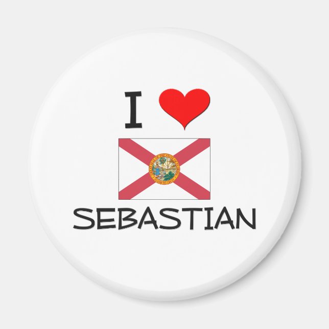 I Liebe SEBASTIAN Florida Magnet (Vorne)