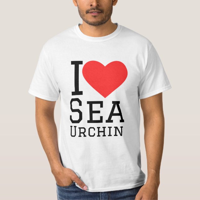 I Liebe Seeigel T-Shirt (Vorderseite)