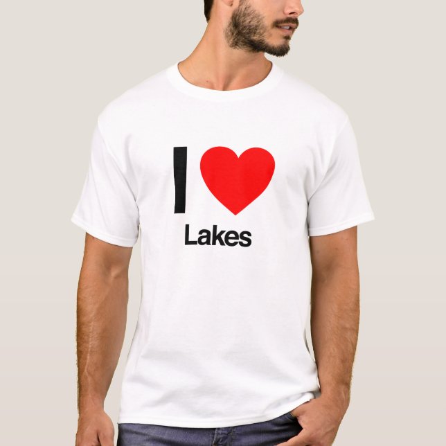 i Liebe Seen T-Shirt (Vorderseite)