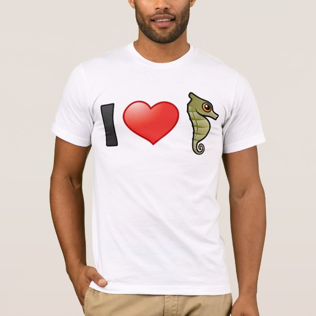 I Liebe Seepferde T-Shirt (Vorderseite)