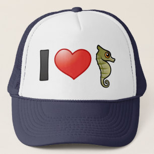 I Liebe-Seepferde Truckerkappe