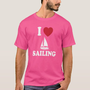 I Liebe Segeln Apparel Sailor Captain Liebe Bootfa T-Shirt