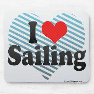 I Liebe-Segeln Mousepad