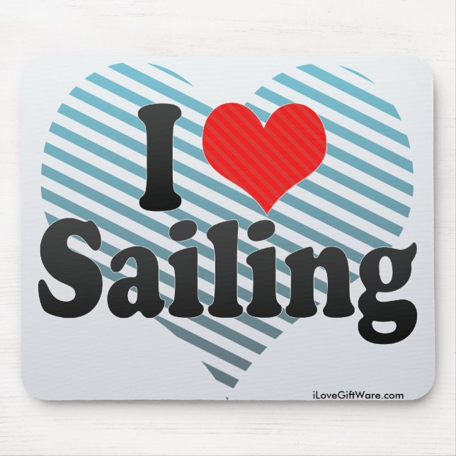 I Liebe-Segeln Mousepad (Vorne)