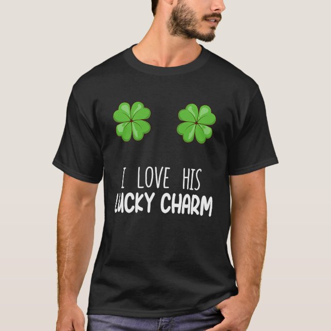 I Liebe Sein glücklicher Arm St Patrick's Day Matc T-Shirt (Vorderseite)