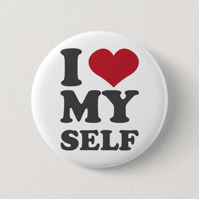 I Liebe selbst Button (Vorderseite)