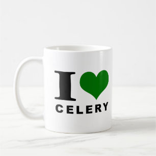 I Liebe Sellerie, Celery Love Kaffeetasse