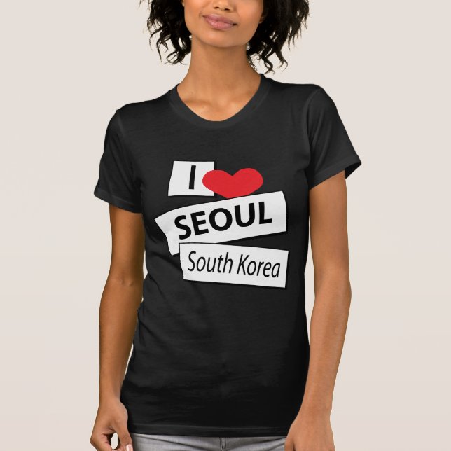 I Liebe Seoul Südkorea T-Shirt (Vorderseite)