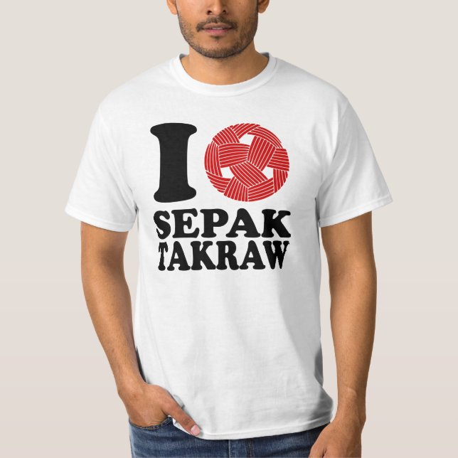 I Liebe Sepak Takraw T-Shirt (Vorderseite)