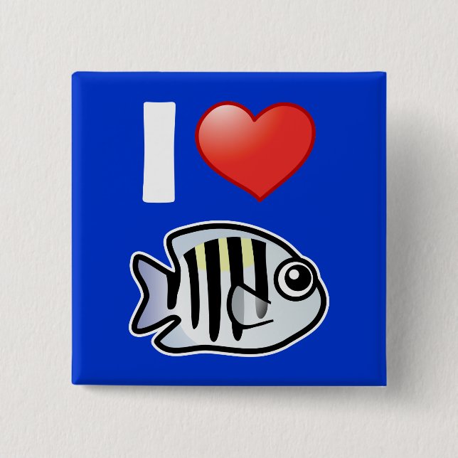 I Liebe Sergeant Major Button (Vorderseite)