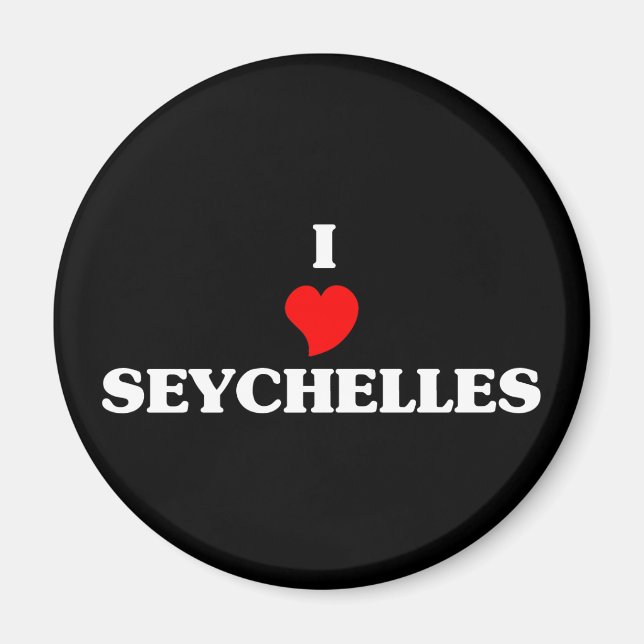 I Liebe Seychellen Magnet (Vorne)