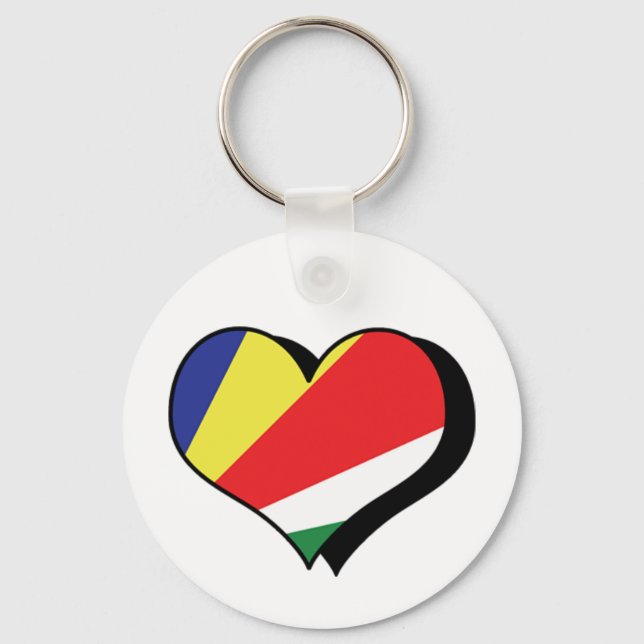I Liebe Seychellen Schlüsselanhänger (Vorderseite)