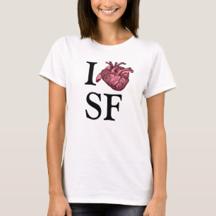 I Liebe SF Shirt mit anatomisch korrektem Herz