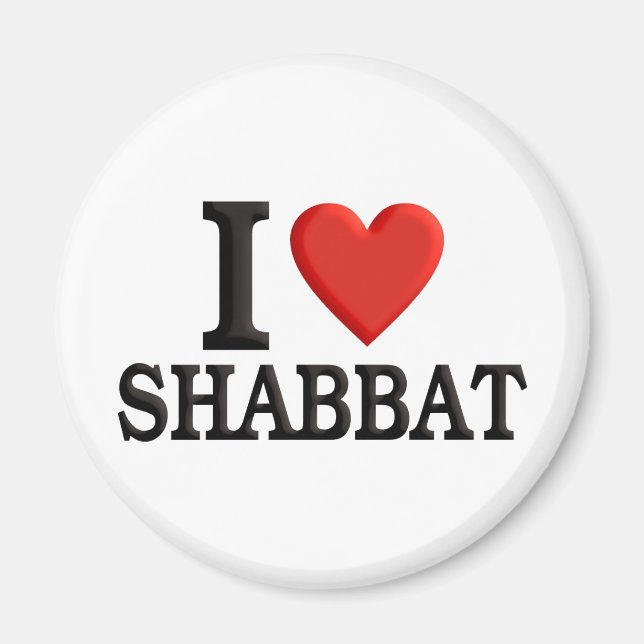 I Liebe Shabbat Magnet (Vorne)