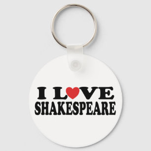 I Liebe Shakespeare-Geschenk Schlüsselanhänger