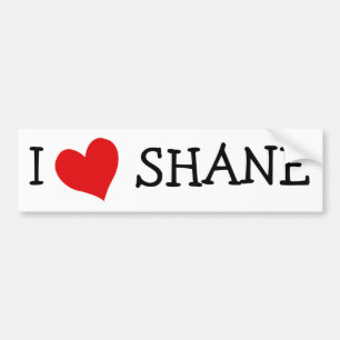 I Liebe Shane Autoaufkleber