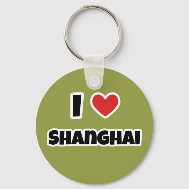 I Liebe Shanghai Schlüsselanhänger (Vorderseite)