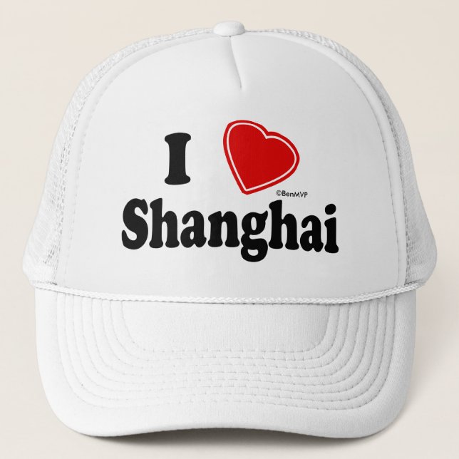 I Liebe Shanghai Truckerkappe (Vorderseite)