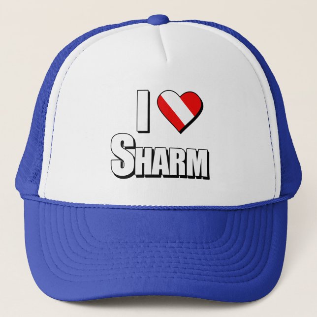 I Liebe Sharm Diving Truckerkappe (Vorderseite)