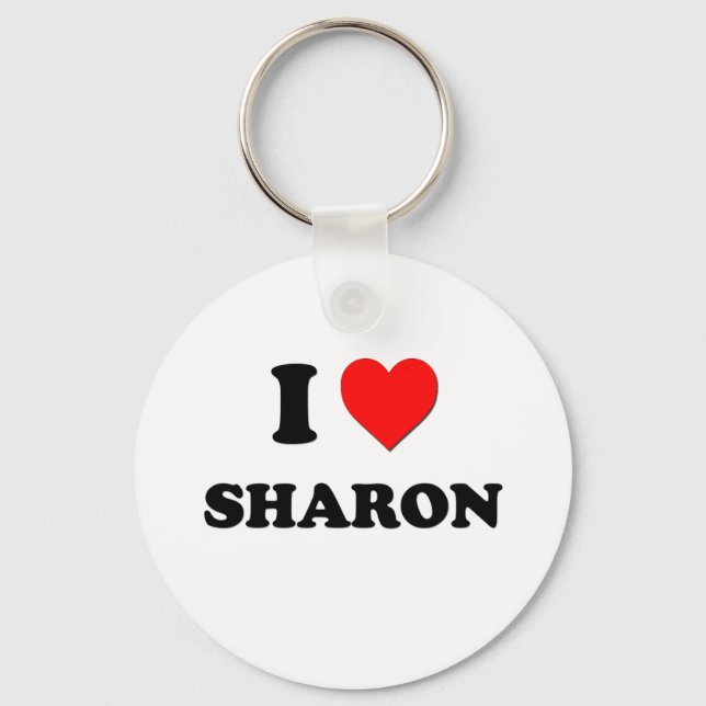 I Liebe Sharon Schlüsselanhänger (Vorderseite)