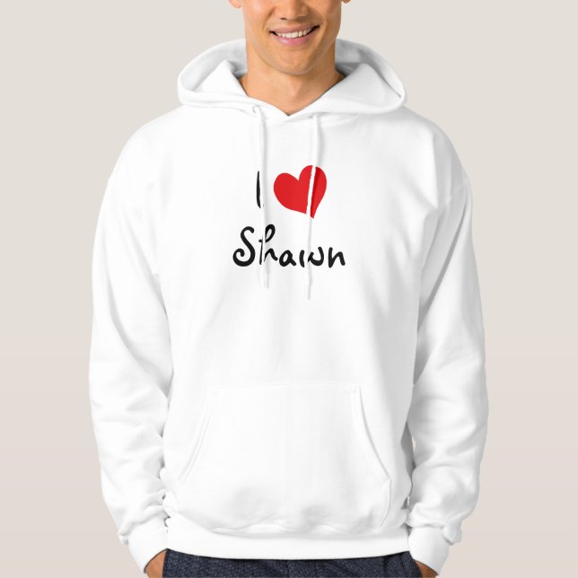 I Liebe Shawn Hoodie (Vorderseite)