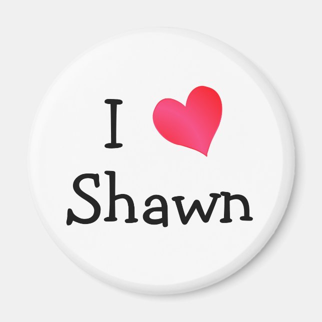 I Liebe Shawn Magnet (Vorne)