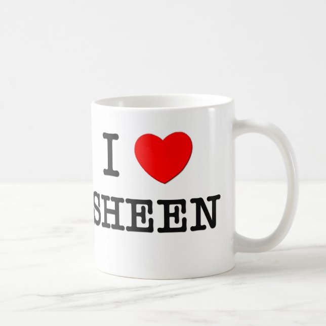 I Liebe Sheen Tasse (Rechts)