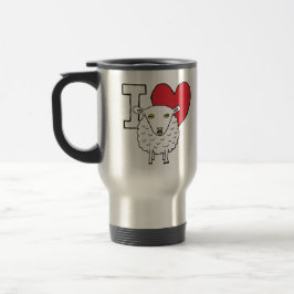 I Liebe Sheep Reisebecher