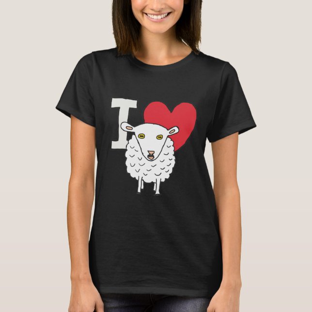 I Liebe Sheep T-Shirt (Vorderseite)