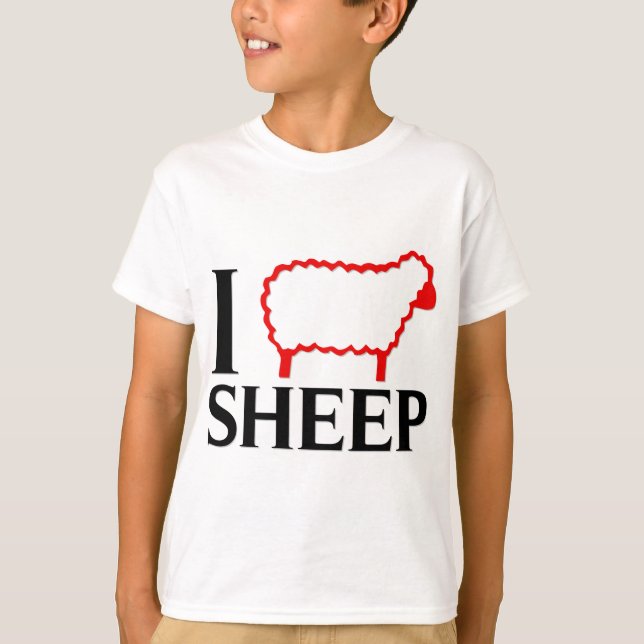 I Liebe Sheep T-Shirt (Vorderseite)