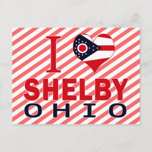 I Liebe Shelby, Ohio Postkarte