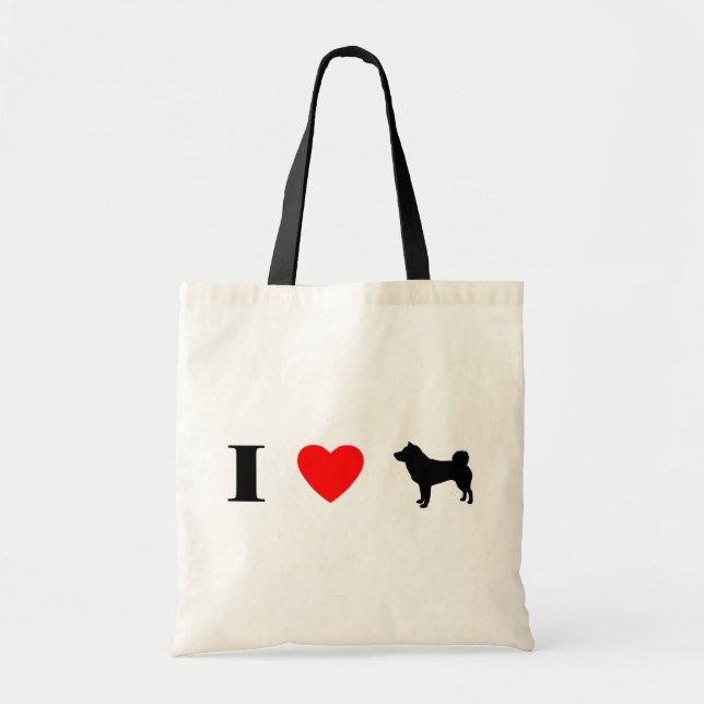 I Liebe Shiba Inus Tragetasche (Vorne)