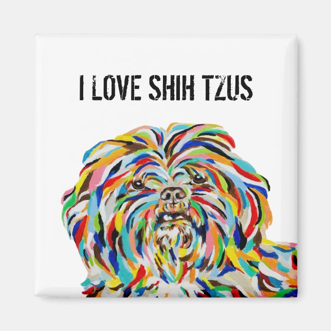 I Liebe Shih Tzus Magnet (Vorne)