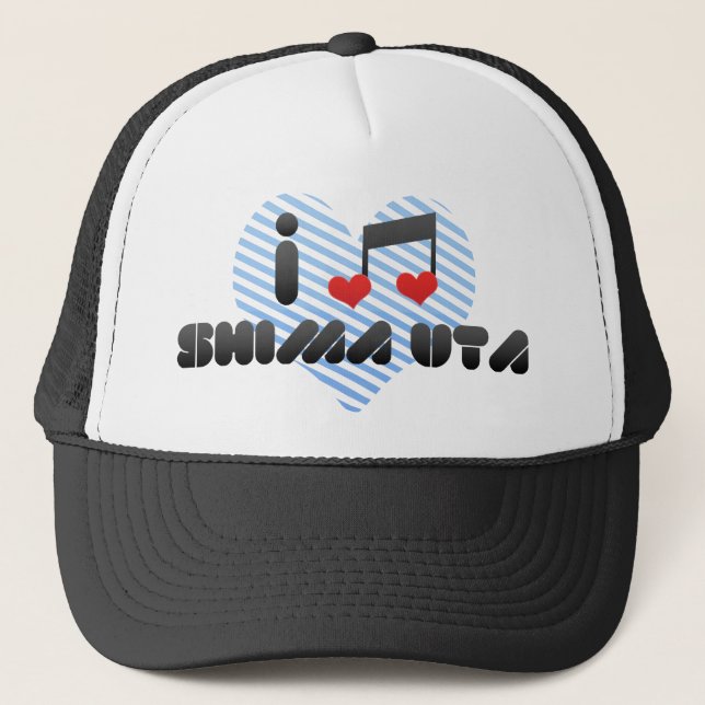 I Liebe Shima Uta Truckerkappe (Vorderseite)