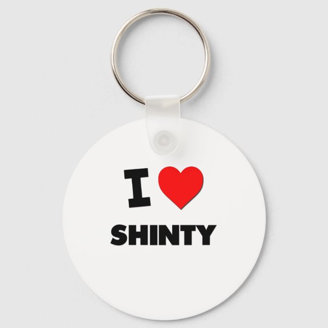 I Liebe Shinty Schlüsselanhänger (Vorderseite)