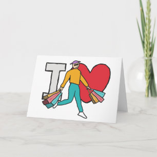 I Liebe Shopping Karte