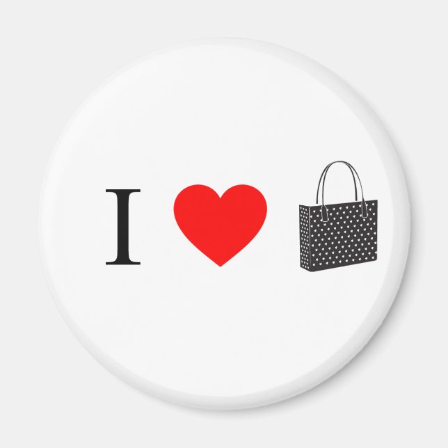 I Liebe Shopping Magnet (Vorne)