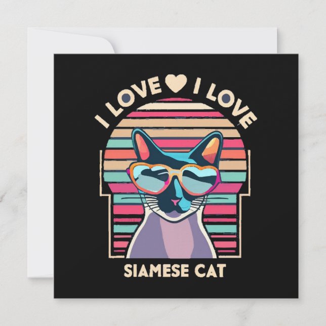 I Liebe Siamkatze (Vorderseite)