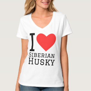 I Liebe sibirischen Husky T-Shirt