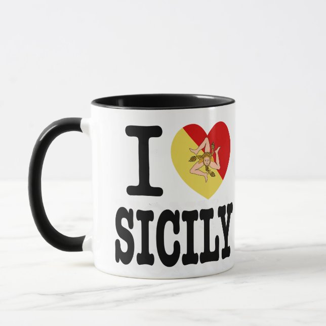I Liebe Sicily Novelty Tasse (Links)